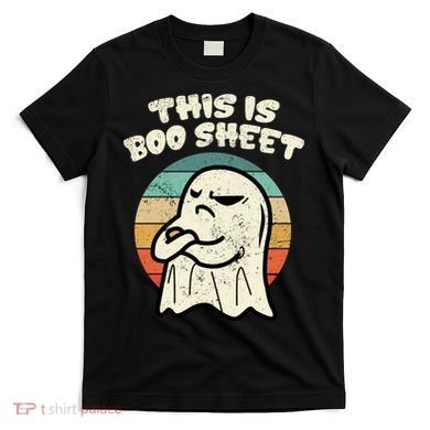 This Is Boo Sheet Ghost Retro Halloween Costume T-Shirt