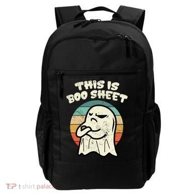 This Is Boo Sheet Ghost Retro Halloween Costume Backpack
