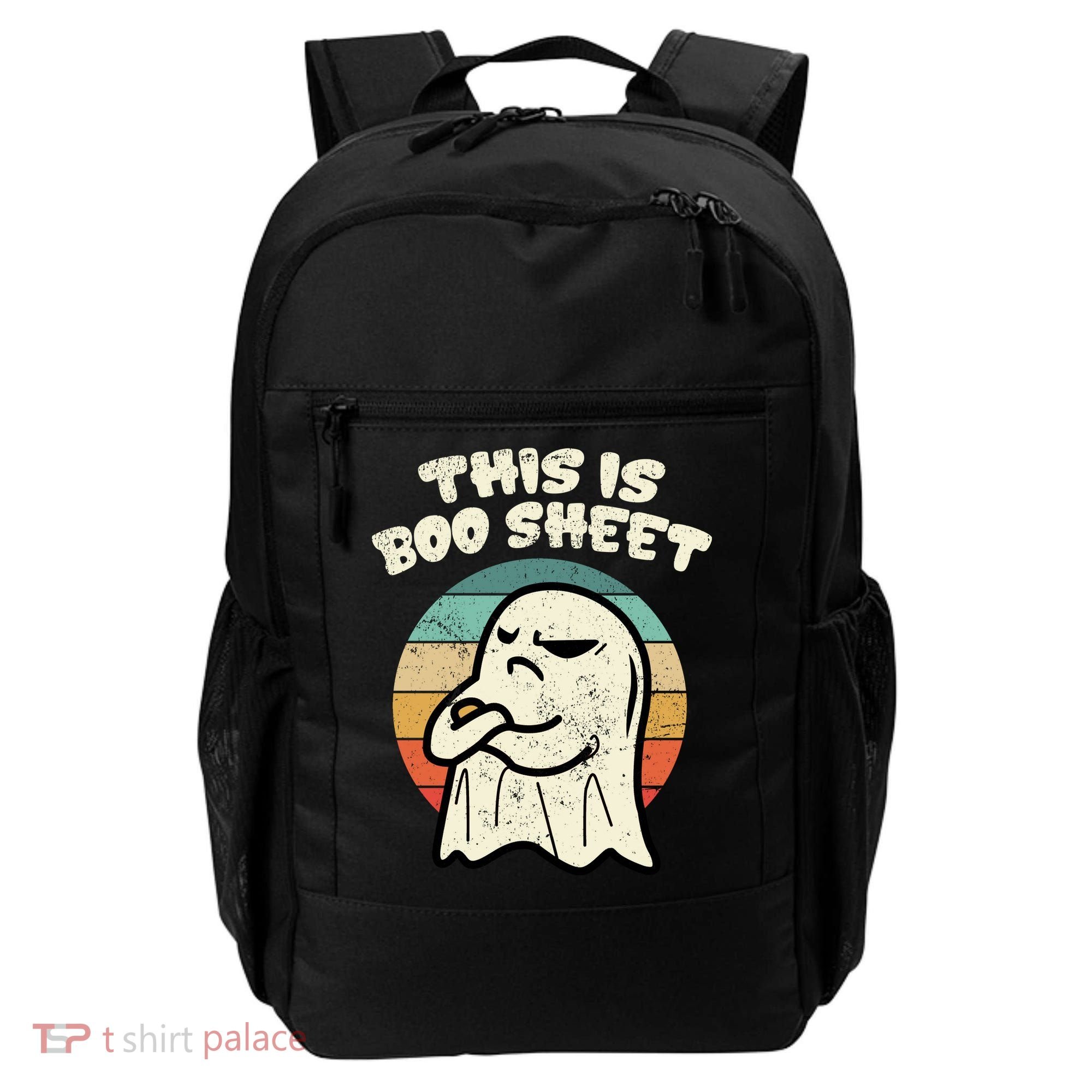 This Is Boo Sheet Ghost Retro Halloween Costume Backpack