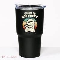 This Is Boo Sheet Ghost Retro Halloween Costume Tumbler thumb 0