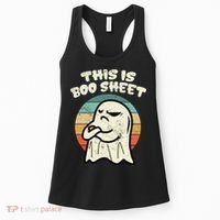 This Is Boo Sheet Ghost Retro Halloween Costume Women's Tank Top thumb 0