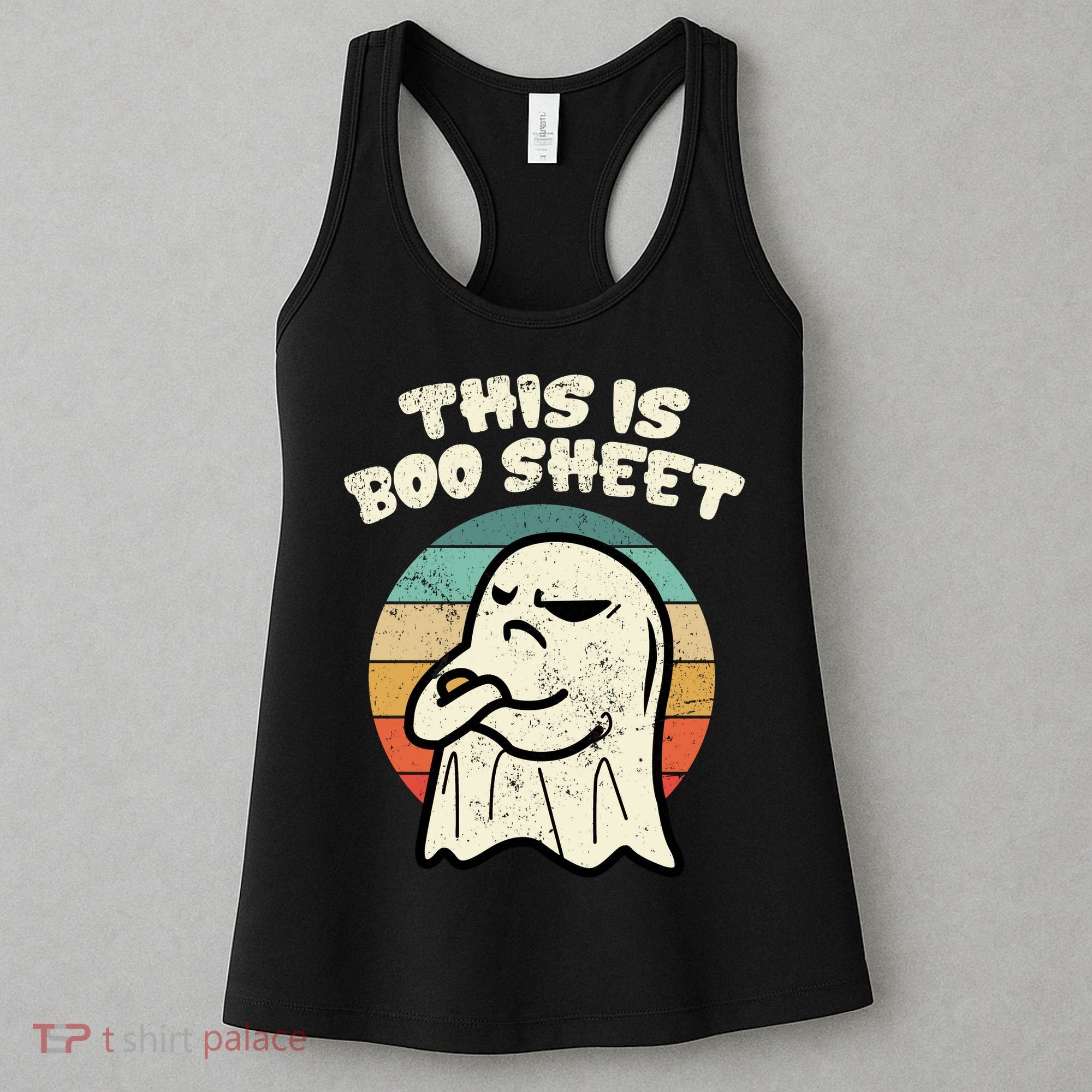 This Is Boo Sheet Ghost Retro Halloween Costume Women's Tank Top