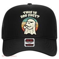 This Is Boo Sheet Ghost Retro Halloween Costume Hat thumb 0