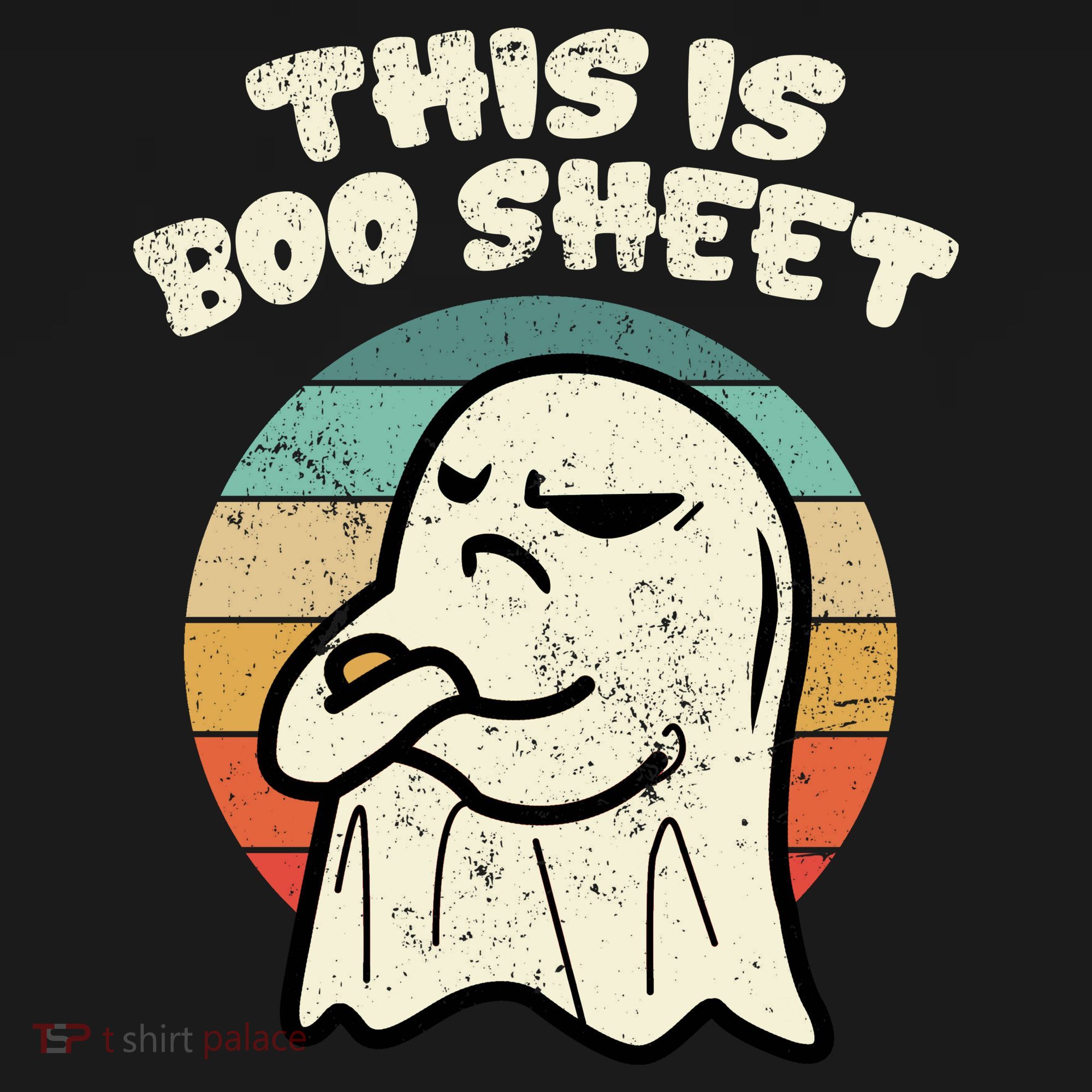 This Is Boo Sheet Ghost Retro Halloween Costume Women's Long Sleeve Shirt