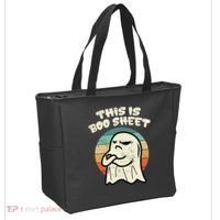 This Is Boo Sheet Ghost Retro Halloween Costume Tote Bag thumb 2