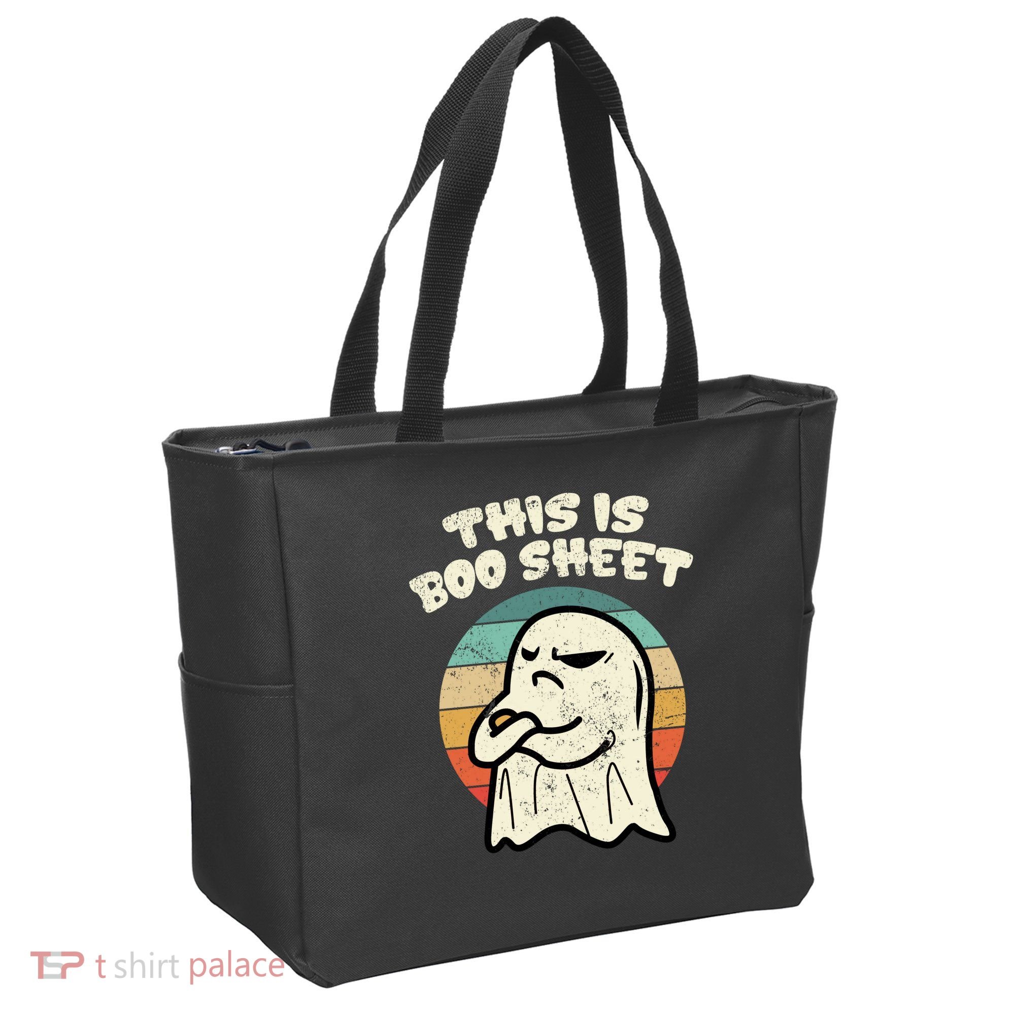 This Is Boo Sheet Ghost Retro Halloween Costume Tote Bag