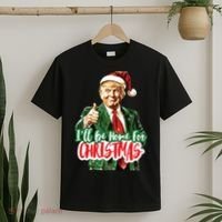 Trump ILl Be Home For Christmas T-Shirt thumb 2
