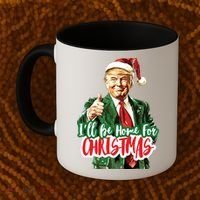 Trump ILl Be Home For Christmas Coffee Mug thumb 2