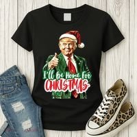 Trump ILl Be Home For Christmas Women's T-Shirt thumb 3