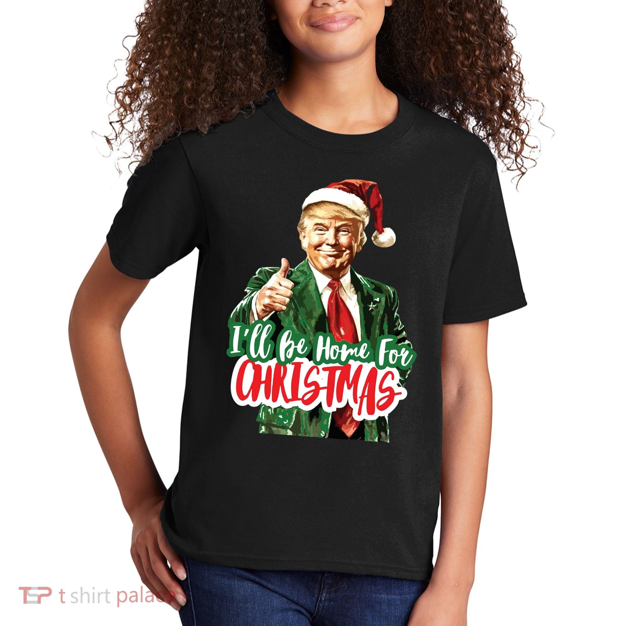 Trump ILl Be Home For Christmas Kids T-Shirt