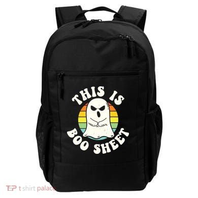 This Is Boo Sheet Ghost Retro Halloween Costume Backpack
