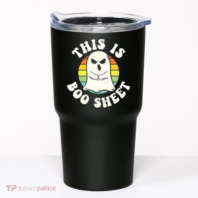 This Is Boo Sheet Ghost Retro Halloween Costume Tumbler