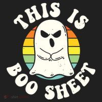 This Is Boo Sheet Ghost Retro Halloween Costume Tumbler thumb 3