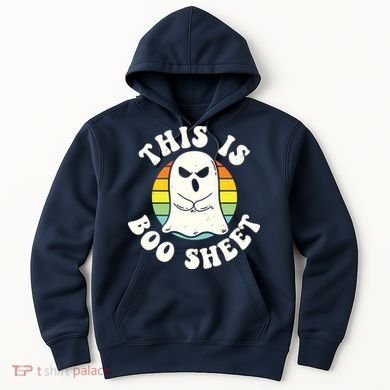 This Is Boo Sheet Ghost Retro Halloween Costume Hoodie