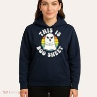 This Is Boo Sheet Ghost Retro Halloween Costume Hoodie thumb 5
