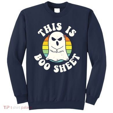 This Is Boo Sheet Ghost Retro Halloween Costume Sweatshirt