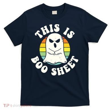 This Is Boo Sheet Ghost Retro Halloween Costume T-Shirt