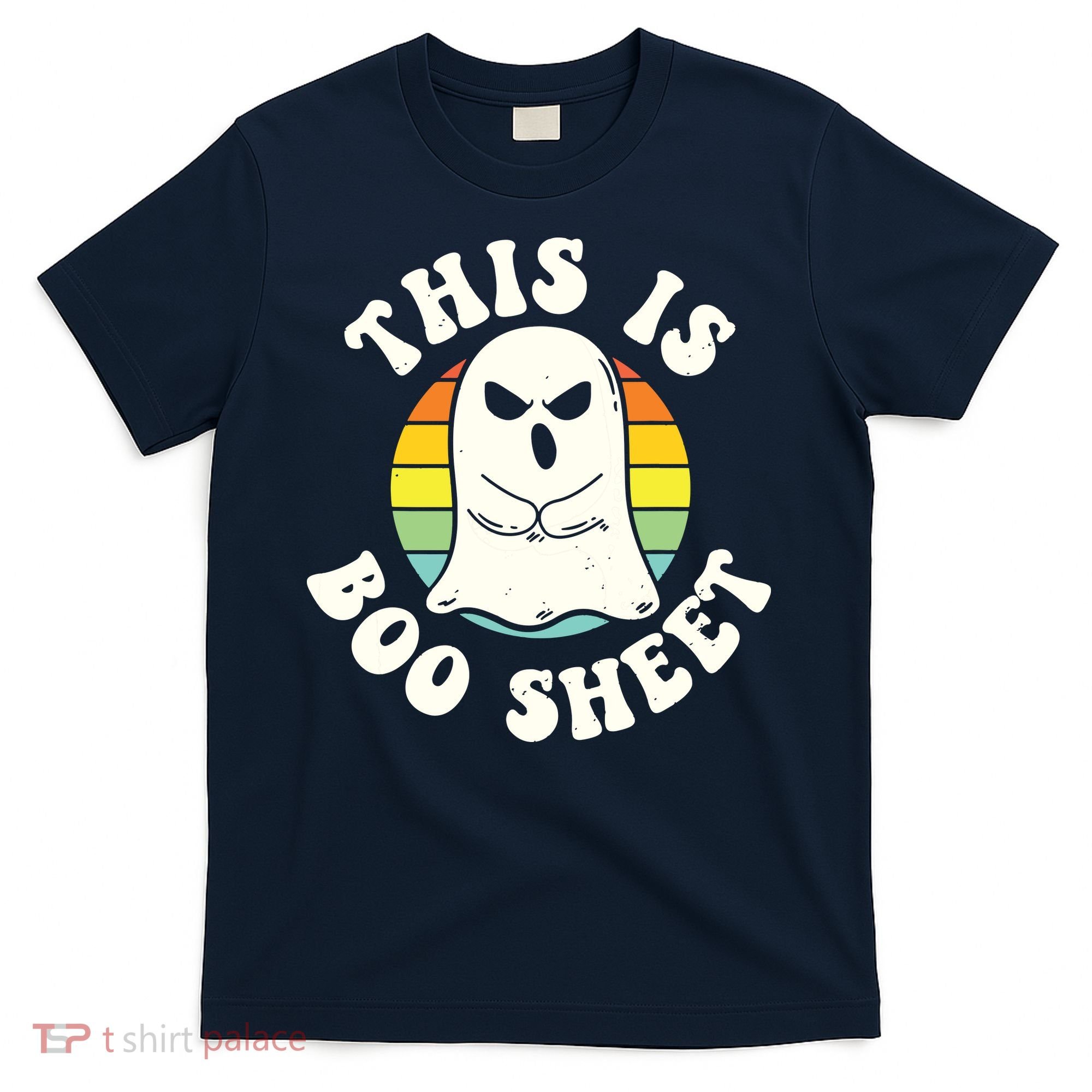 This Is Boo Sheet Ghost Retro Halloween Costume T-Shirt