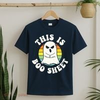 This Is Boo Sheet Ghost Retro Halloween Costume T-Shirt thumb 2
