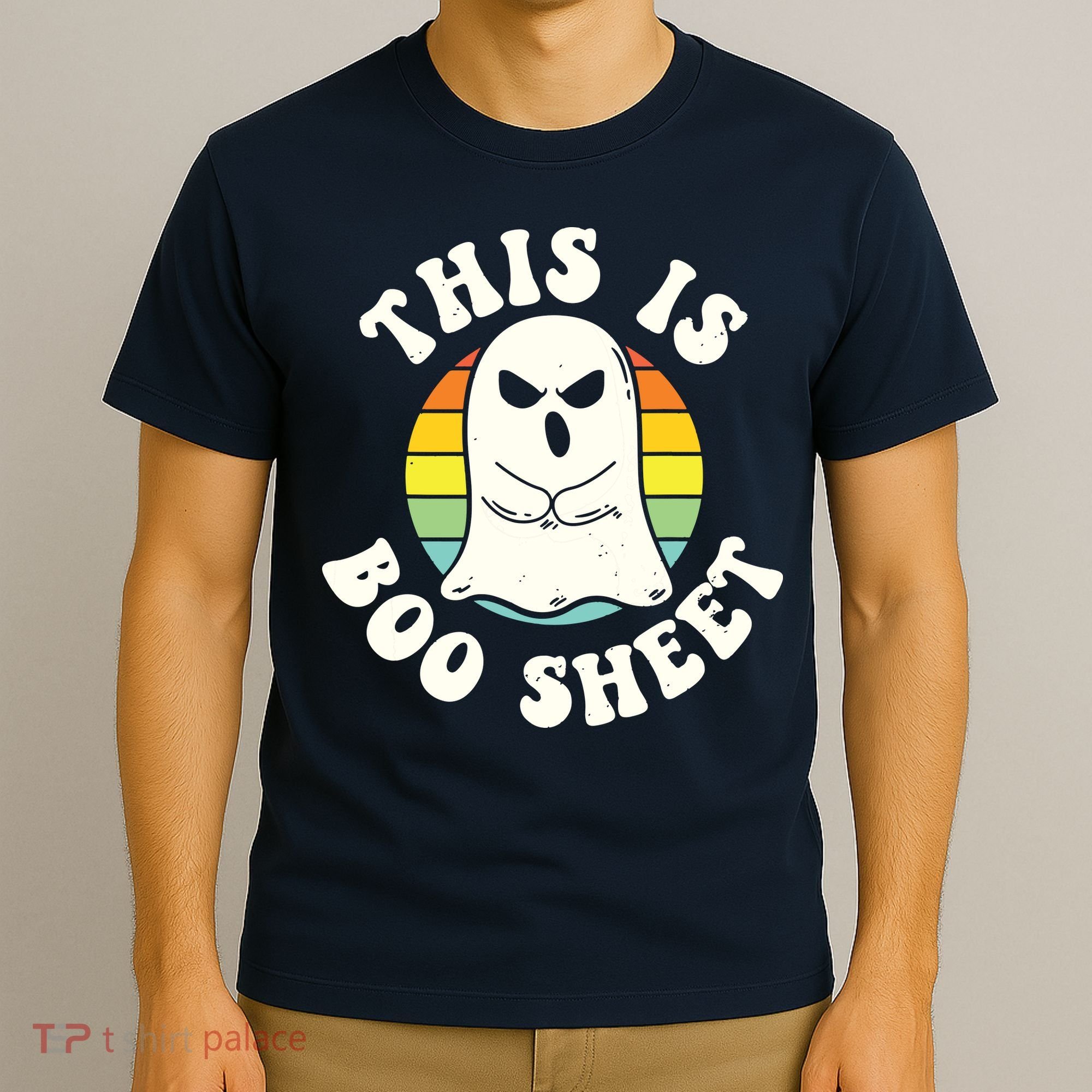 This Is Boo Sheet Ghost Retro Halloween Costume T-Shirt