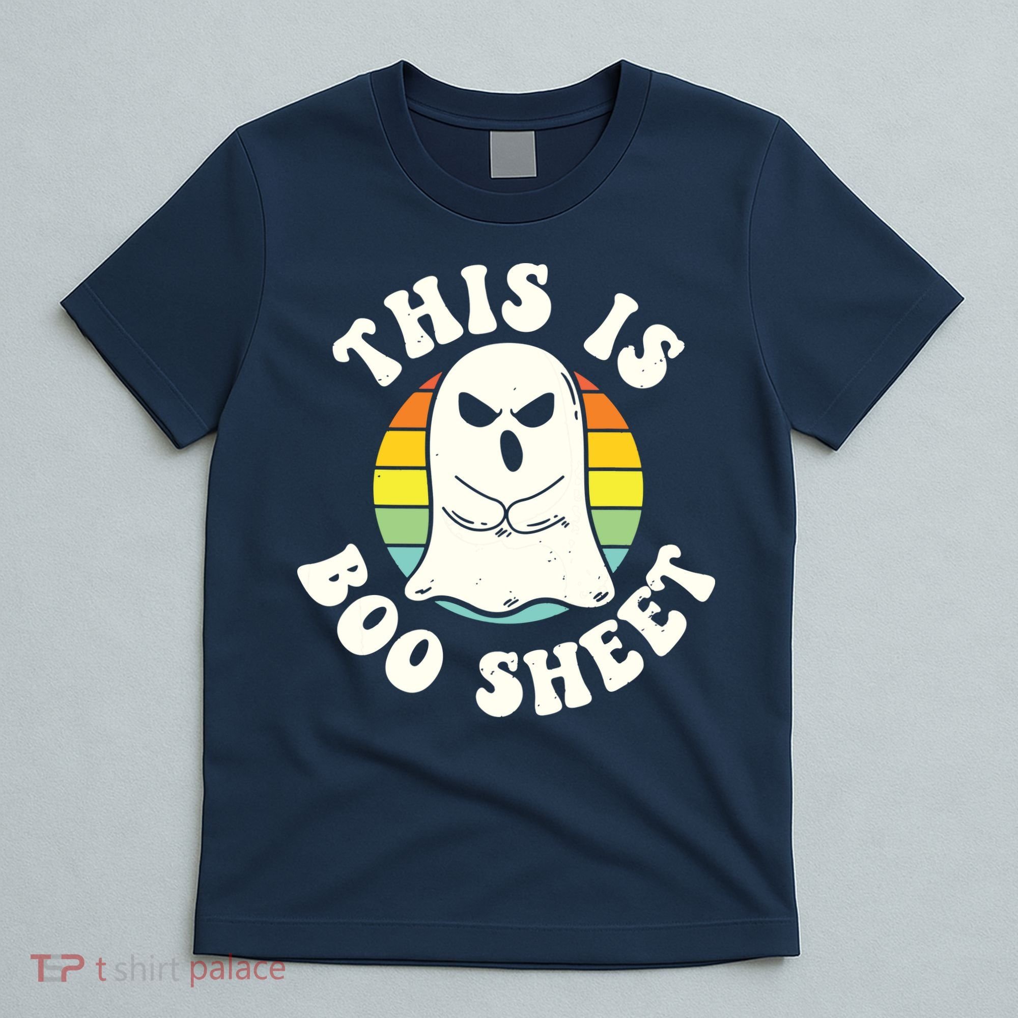 This Is Boo Sheet Ghost Retro Halloween Costume T-Shirt