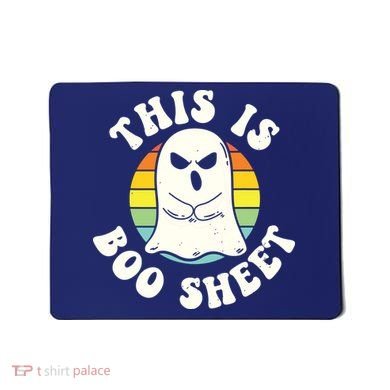 This Is Boo Sheet Ghost Retro Halloween Costume Mousepad