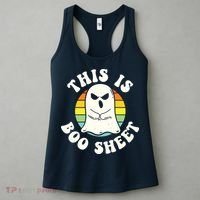 This Is Boo Sheet Ghost Retro Halloween Costume Women's Tank Top thumb 3