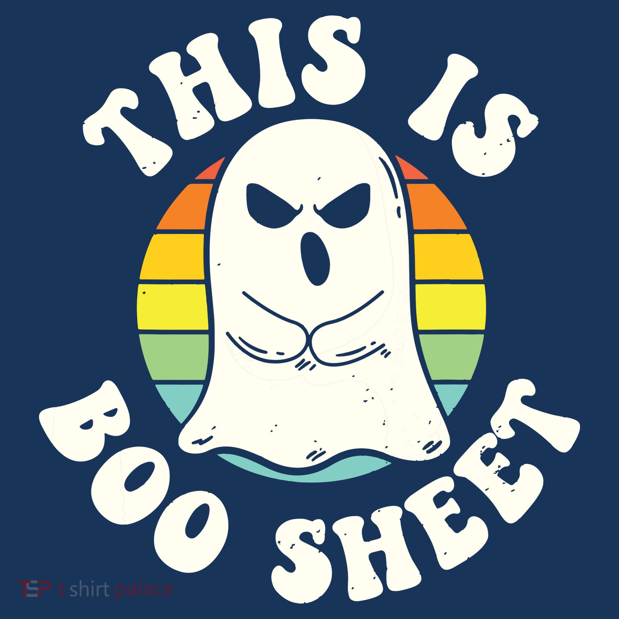This Is Boo Sheet Ghost Retro Halloween Costume Toddler Hoodie