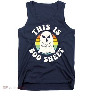 This Is Boo Sheet Ghost Retro Halloween Costume Tank Top