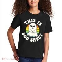 This Is Boo Sheet Ghost Retro Halloween Costume Kids T-Shirt thumb 2