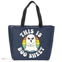 This Is Boo Sheet Ghost Retro Halloween Costume Tote Bag thumb 0