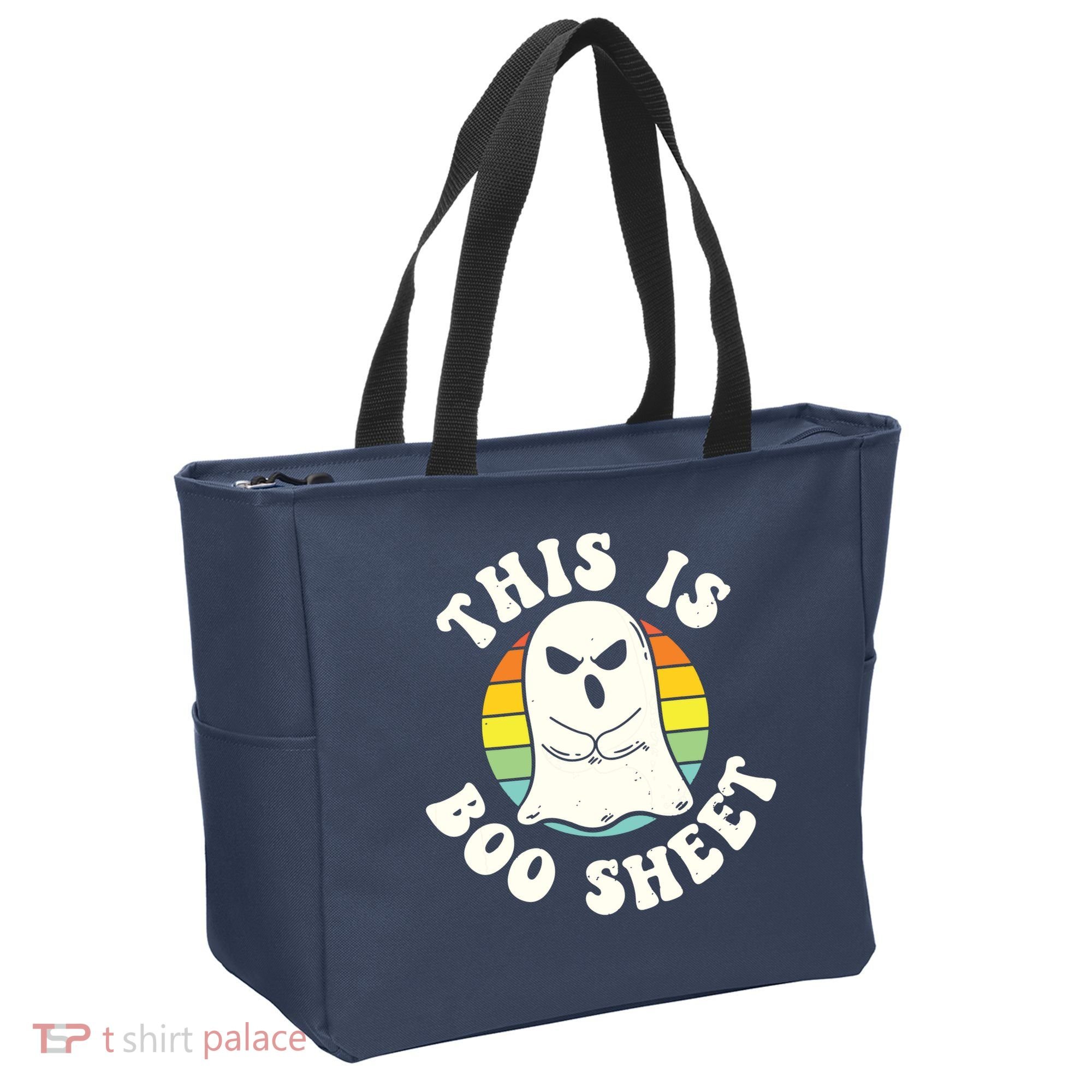 This Is Boo Sheet Ghost Retro Halloween Costume Tote Bag