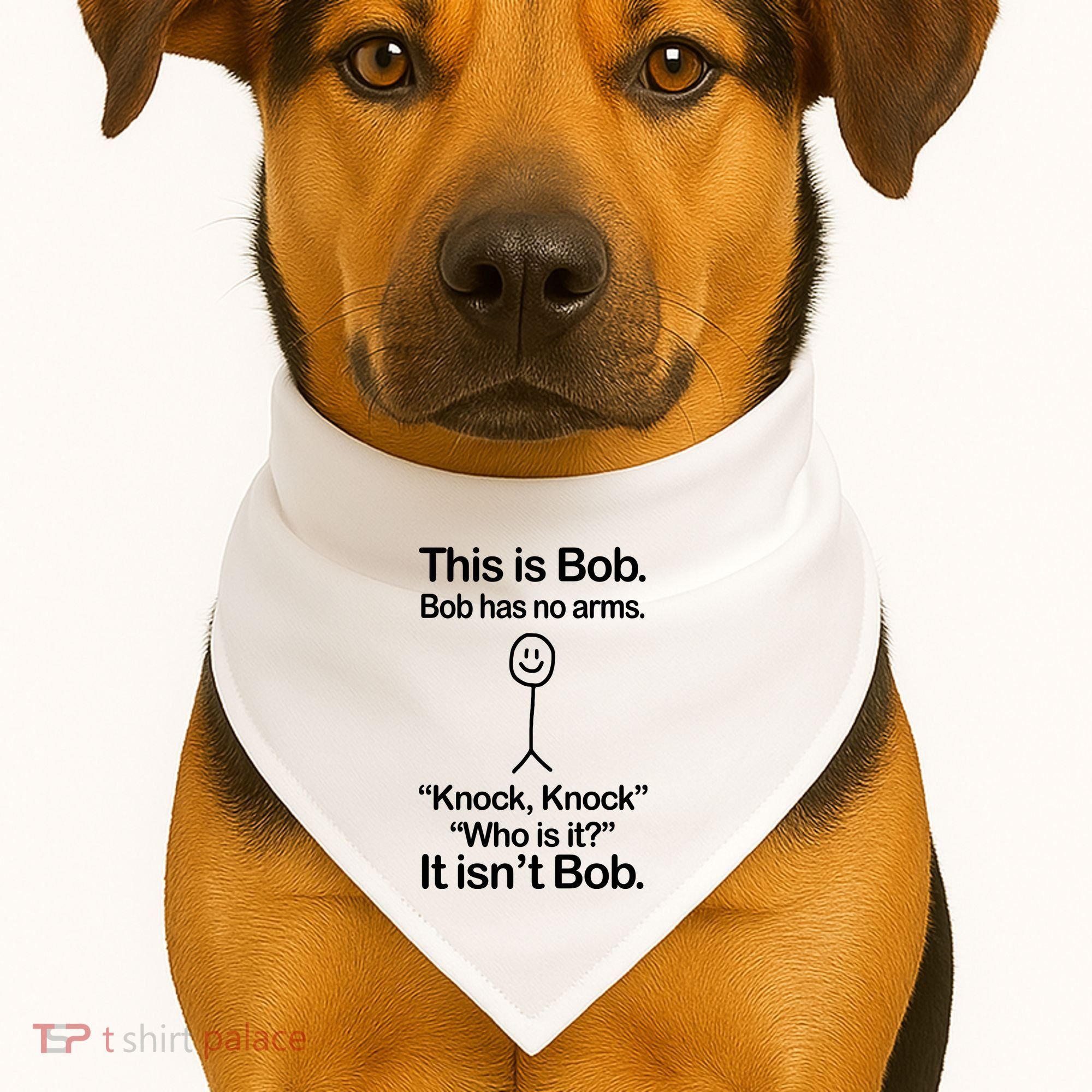 This Is Bob Bob Has No Arms Sarcastic Funny USA-Made Doggie Bandana