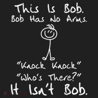 This Is Bob He Has No Arms Funny Knock Jokes Sarcastic Beanie thumb 2