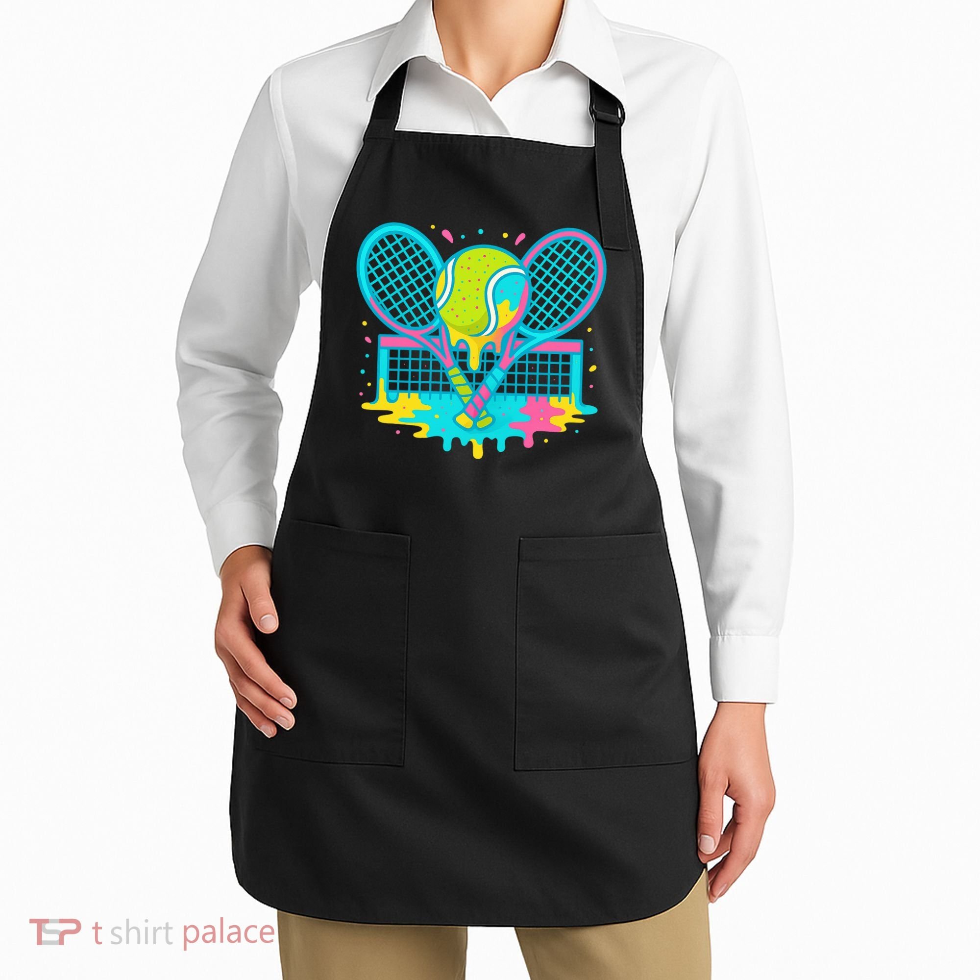 Tennis Ice Cream Drip Apron