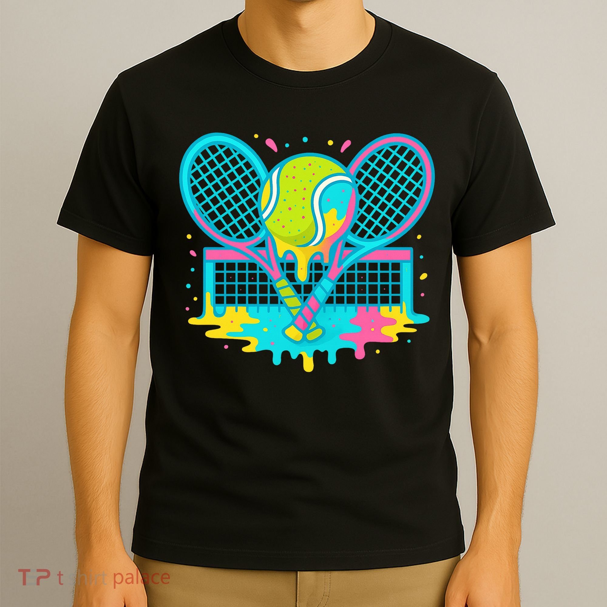 Tennis Ice Cream Drip T-Shirt