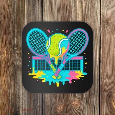 Tennis Ice Cream Drip Coaster