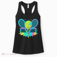 Tennis Ice Cream Drip Women's Tank Top thumb 0