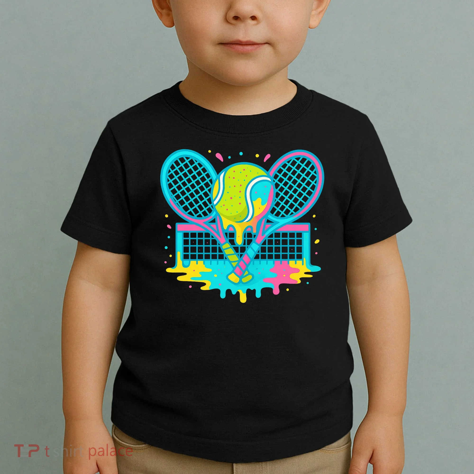 Tennis Ice Cream Drip Toddler T-Shirt