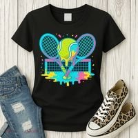 Tennis Ice Cream Drip Women's T-Shirt thumb 3
