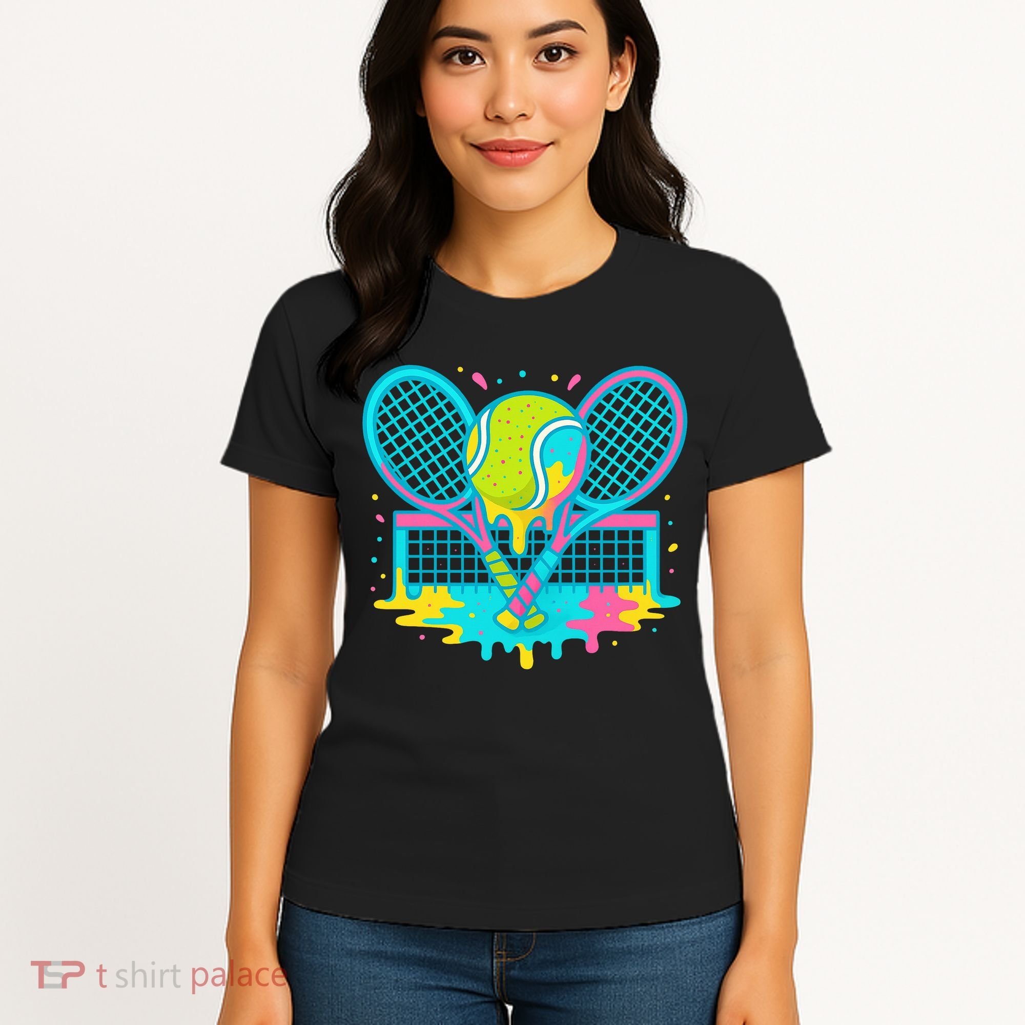 Tennis Ice Cream Drip Women's T-Shirt