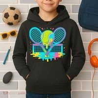 Tennis Ice Cream Drip Kids Hoodie thumb 2