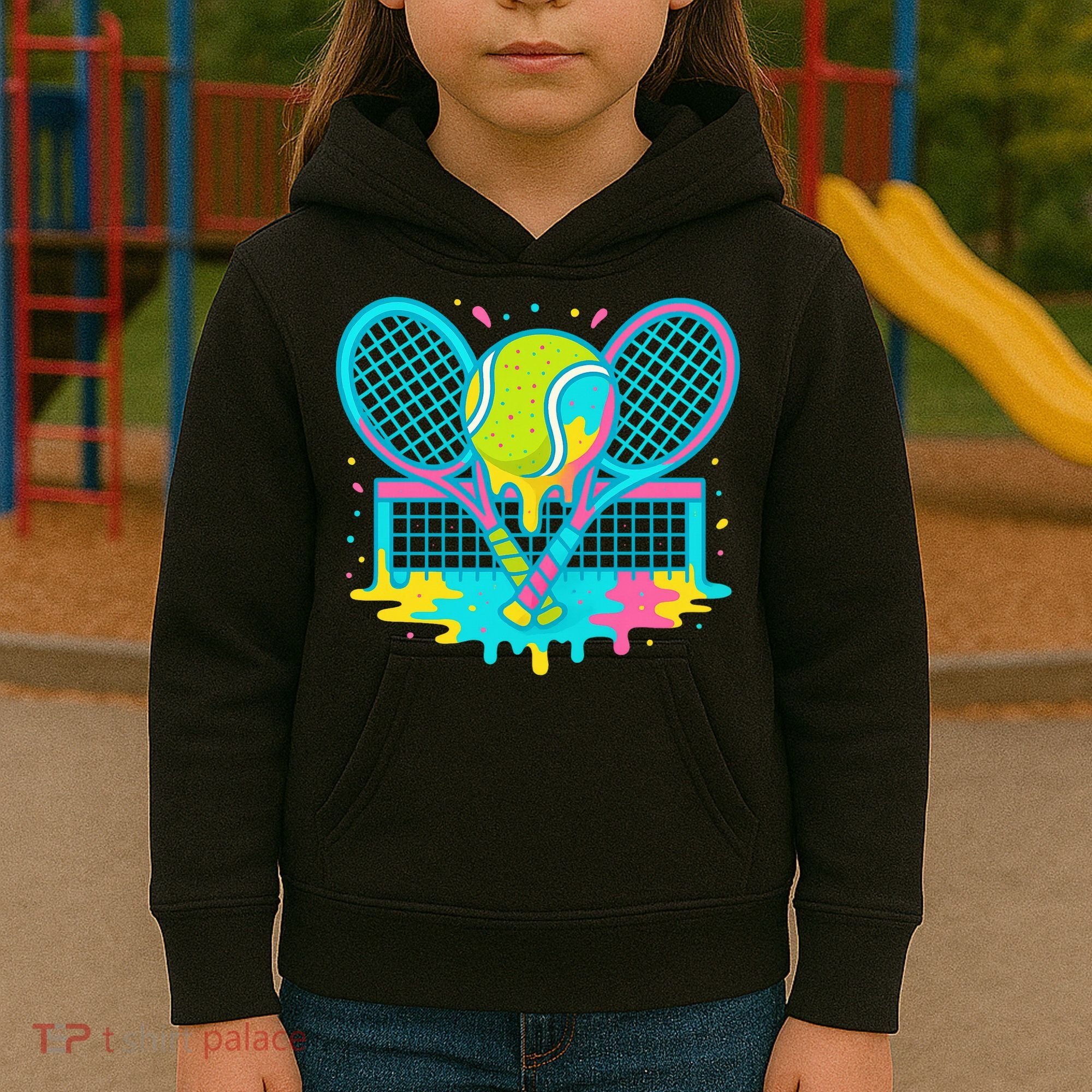 Tennis Ice Cream Drip Kids Hoodie