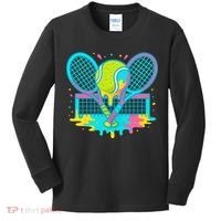 Tennis Ice Cream Drip Kids Long Sleeve Shirt thumb 0