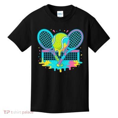 Tennis Ice Cream Drip Kids T-Shirt