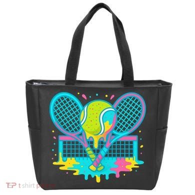 Tennis Ice Cream Drip Tote Bag