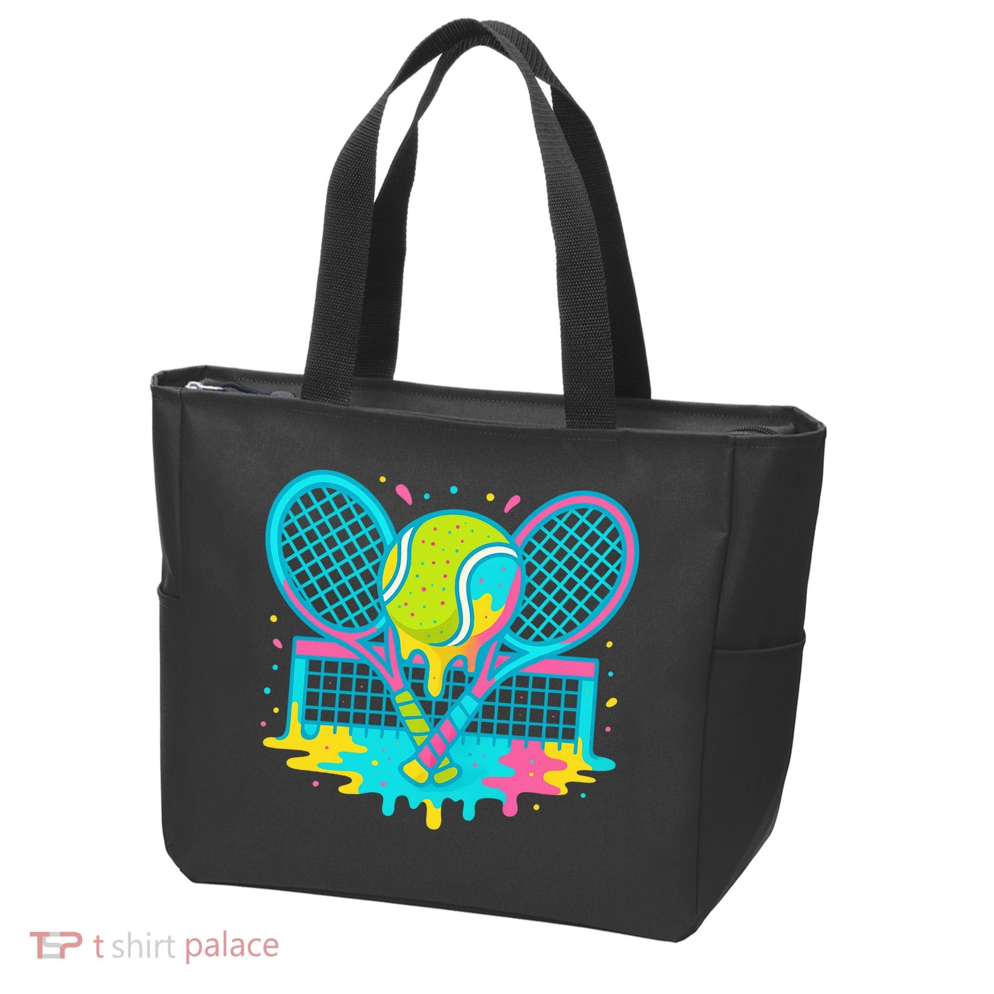 Tennis Ice Cream Drip Tote Bag