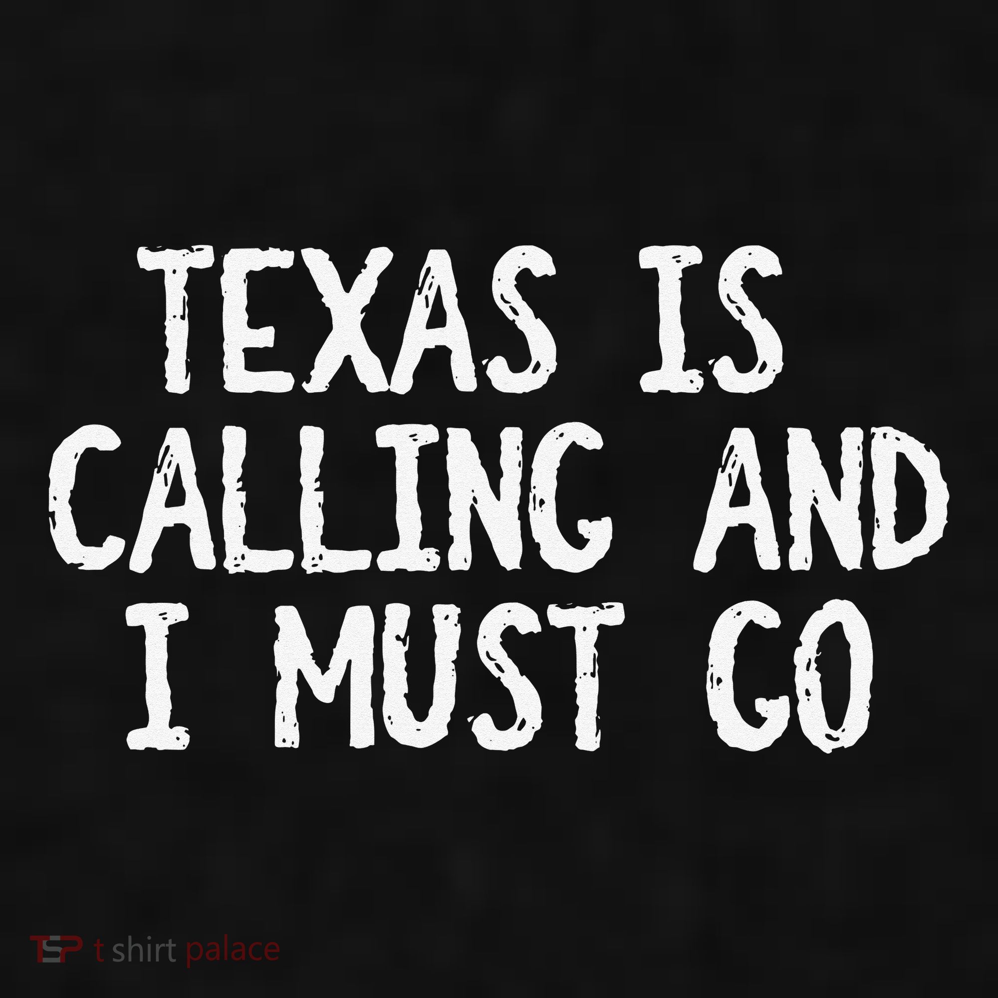 Texas is Calling and I Must Go Funny Home State Ladies PosiCharge Tri-Blend Wicking Tank