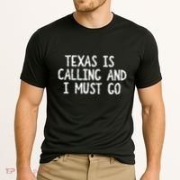 Texas is Calling and I Must Go Funny Home State Cooling Performance Crew T-Shirt thumb 2
