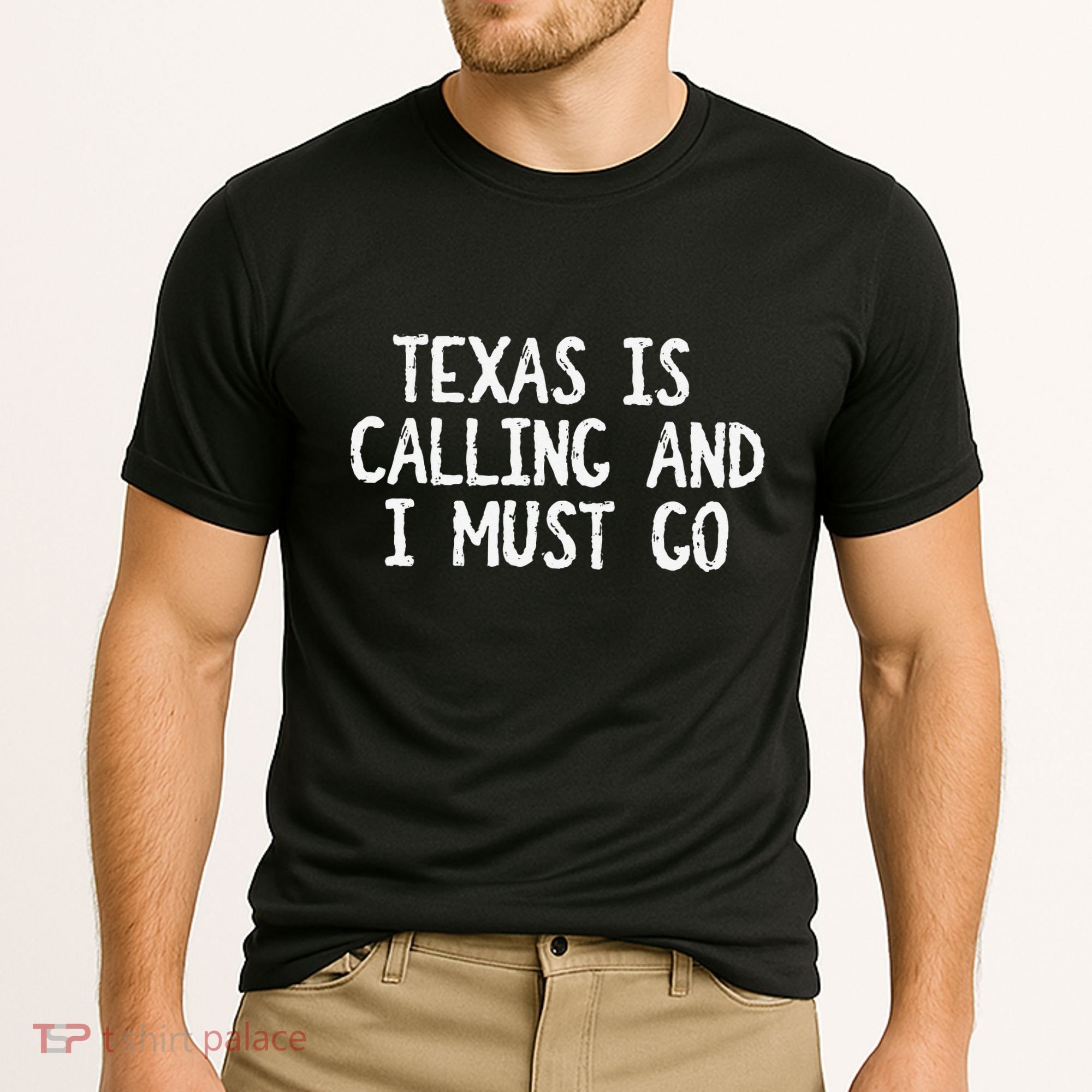 Texas is Calling and I Must Go Funny Home State Cooling Performance Crew T-Shirt